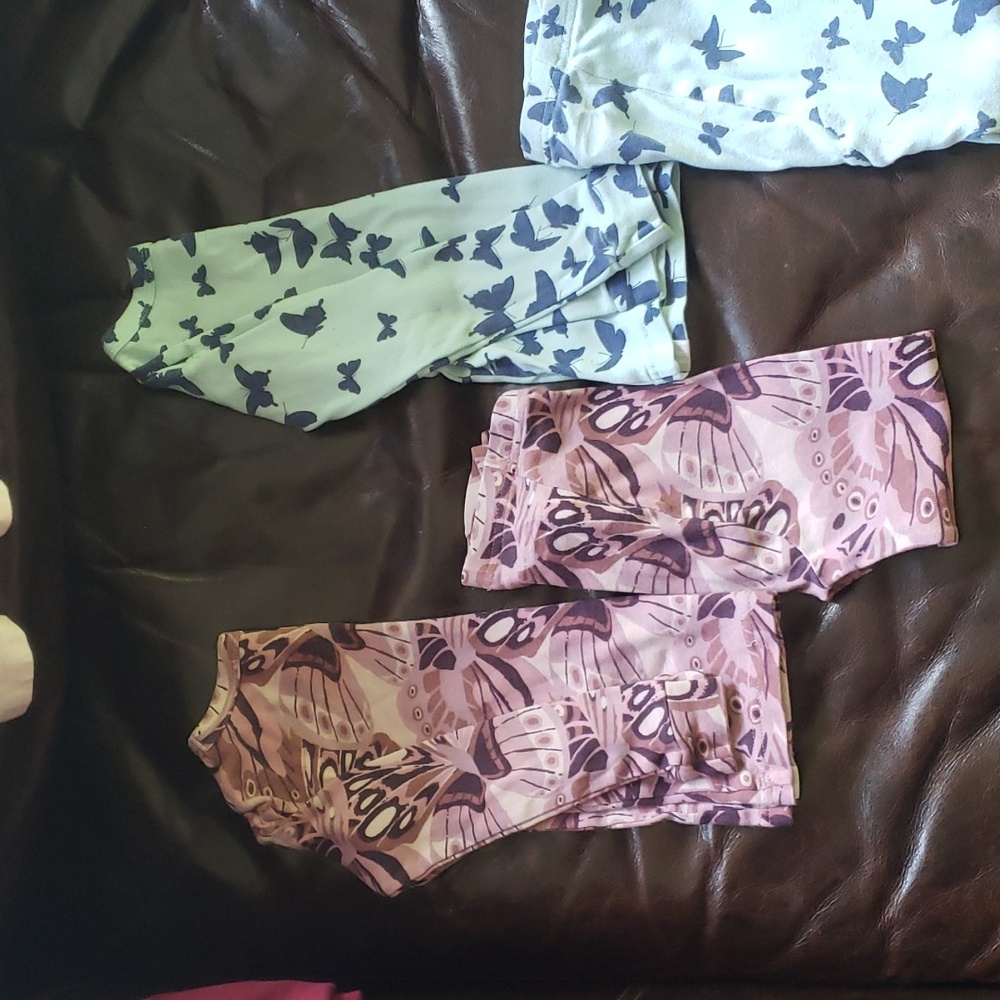 Lot: 2 pair 4T GAP Organic Cotton pj's used butterfly 🦋 - Picture 4 of 8